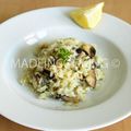 Risotto au citron et champignons