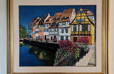 Huile sur toile de Colmar 