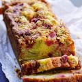 Cake-Crumble Rhubarbe & Fraises