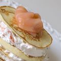 Millefeuille de crêpes au saumon fumé