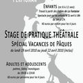 STAGE DE PRATIQUE THEATRALE