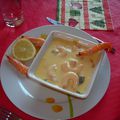 Cassolette aux poissons et crevettes