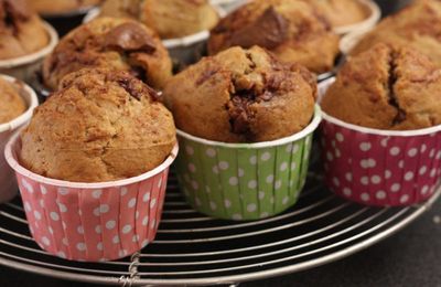 Muffins à la banane et au caramélia (chocolat au caramel)