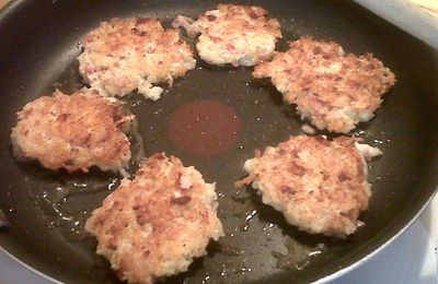 Croquettes de riz au jambon et vache qui rit