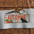 ♥ Broderie Automne ; dernière petite x posée ♥