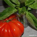 Sorbet à la tomate et au basilic (recette)