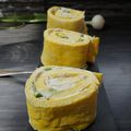 ROULE d'Omelette au Fromage et aux Oignons