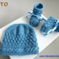 tutoriel tricot bb, bonnet, chaussons, laine bebe, explications pdf