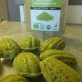 Gourmandises du jeudi- madeleines au thé matcha-citron toutes vertes !