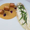 Sole rôtie au four, à la bisque de homard