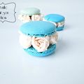 Macarons printaniers - {petites fleurs de crème }. 