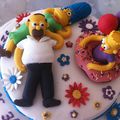 gateau simpson pate a sucre