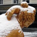 Les Baigneuses sous la neige à Rennes le 10 février 2021 (1)