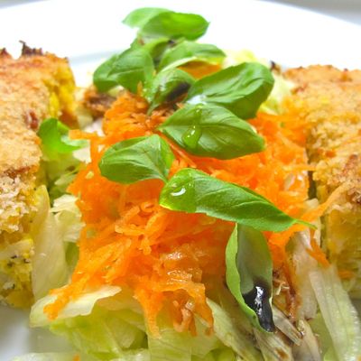 Du butternut dans tous les plats (flan au rhum, à la cannelle et aux pruneaux - gratin au thym et à l'ail)+ tarte pommes-crumble