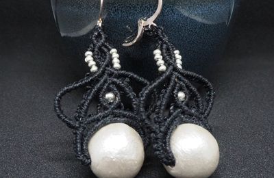 Boucles d'oreilles en macramé à gogo