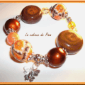 Bracelet orange/marron