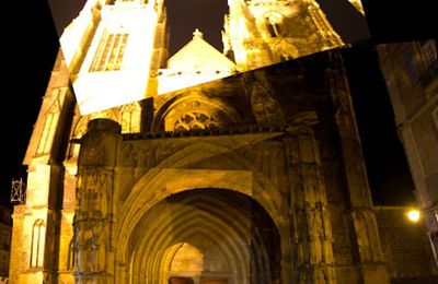 1er Panographe: Cathedrale de bayonne nuit