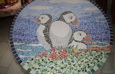 Mosaïque (cours) avec Laurence