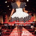 La dernière collection de Haute Couture Printemps/Eté 1987 réalisée par Christian Lacroix pour la Maison Jean Patou à Drouot
