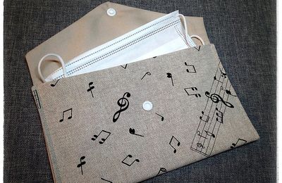 Pochettes à masques, forme enveloppe