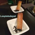 Cigare à la rillette d’esturgeon et caviar -fêtes