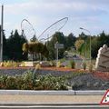 Rond-point à Mulsanne