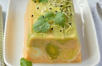 Terrine {poireau & lait de coco thaï } #vegan #glutenfree #vapeur