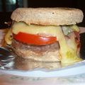 Hamburger au jambon cru et comté