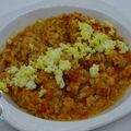 Soupe turque au riz, lentilles et poivron