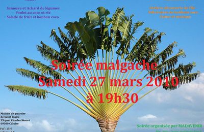 Soiree malgache - Samedi 27 Mars 2010