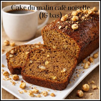 Cake du matin café noisette (IG bas)