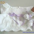 Tuto, explications, layette tricot laine bb, tricot bebe