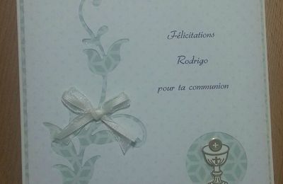 Dans la série des cartes de voeux pour communions et confirmations, en voici 3.