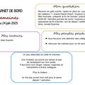 Carnet de bord du 18 au 24 juin 2025