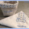 Cadeau de naissance pour un petit Hayden...