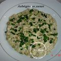 aubergines au yaourt