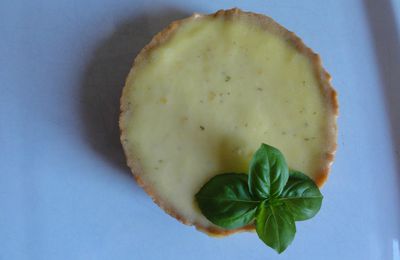 Tartelettes citron vert / basilic