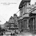 L'Eglise Notre-Dame et la rue de Paris