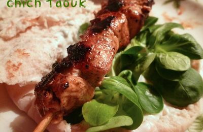 Chich Taouk (brochettes de poulet à la Libanaise)