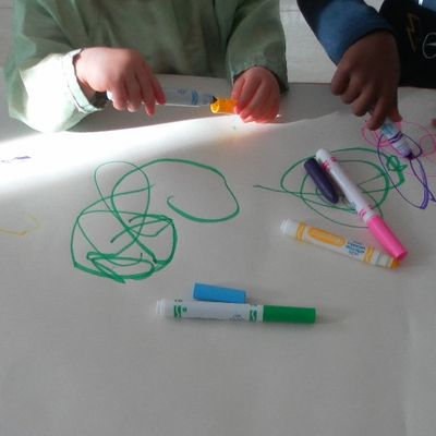 Coloriage à 2 mains