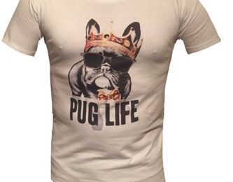 Tee Shirt Pug Life By Fiona B 