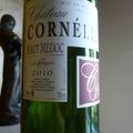 Saint Emilion : Berliquet 2011 et Haut-Médoc : Cornélie 2010