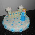 Gâteau d'anniversaire pour fille: Reine des Neiges