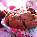 Muffins au chocolat, coeur de speculoos