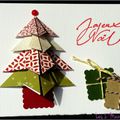 Un sapin en origami ... des cadeaux ... une carte de voeux traditionnelle et originale !