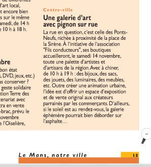 Rue des créateurs sur Le Mans notre ville