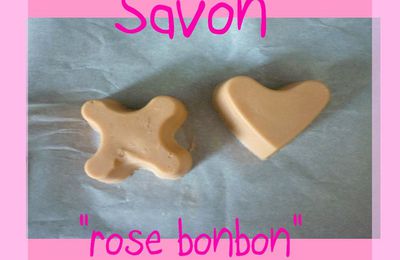 Savons "rose bonbon"