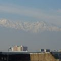 Vue de Santiago sur les Andes