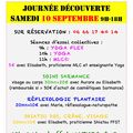 JOURNÉE DÉCOUVERTE À SAINT CYR LE 10 SEPTEMBRE