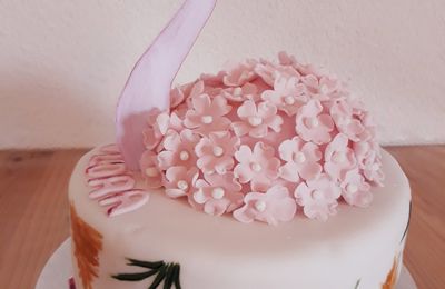 Gâteau Flamant rose